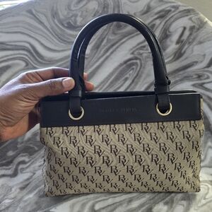 Bottega Veneta Canvas Leather Bag